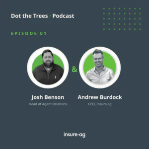 Dot the Trees crop insurance podcast cover, Insure.ag